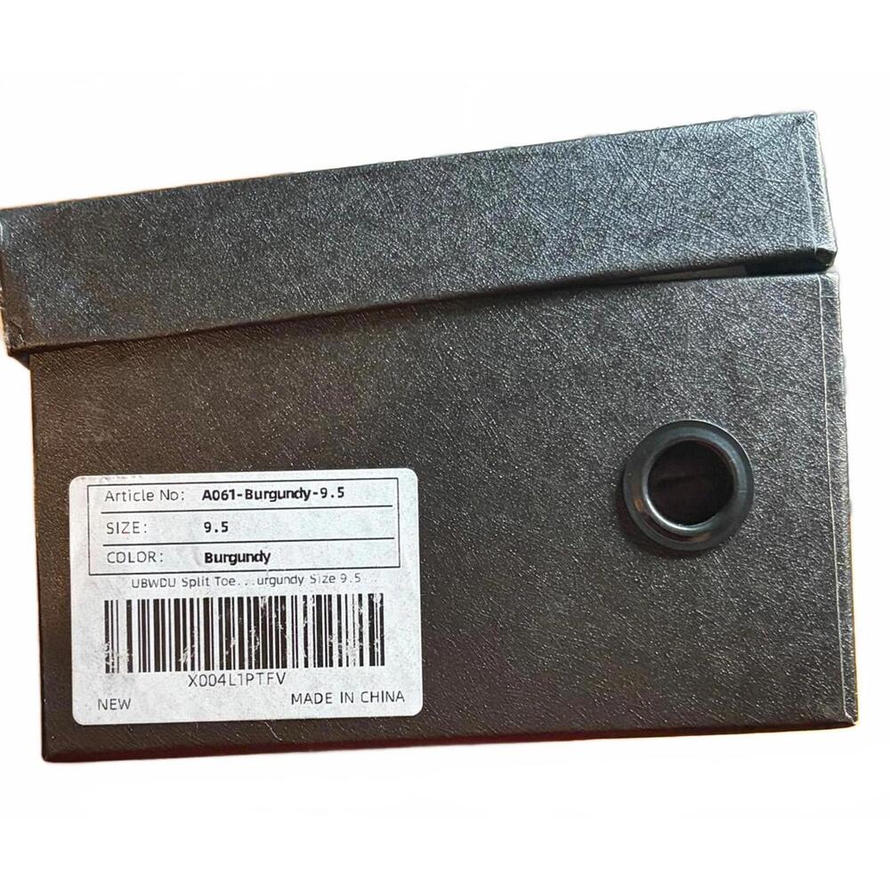 Wanbai Women’s Tabi Style Flats Wine Size 9.5 Slip On Shoes New In Box - Picture 2 of 7